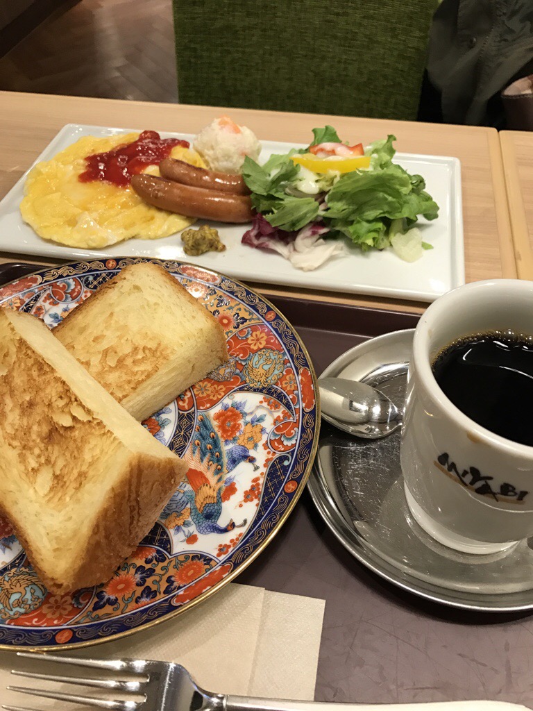 MIYABIカフェでモーニング